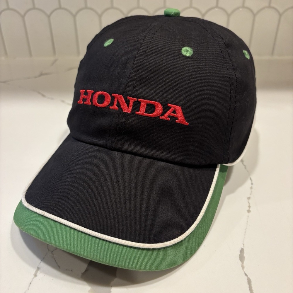 Honda Employee Bump Hat Mechanic Maintenance Workwear Safety Liner Black Cap EUC